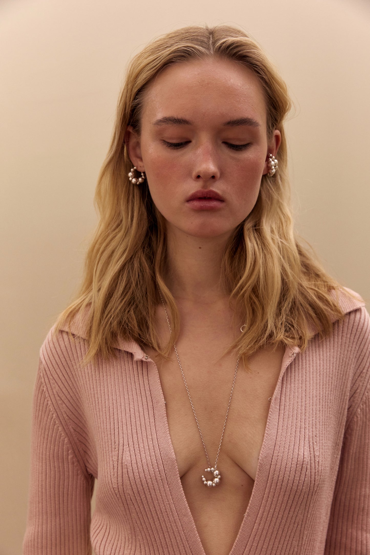 Сережки кільця Luna