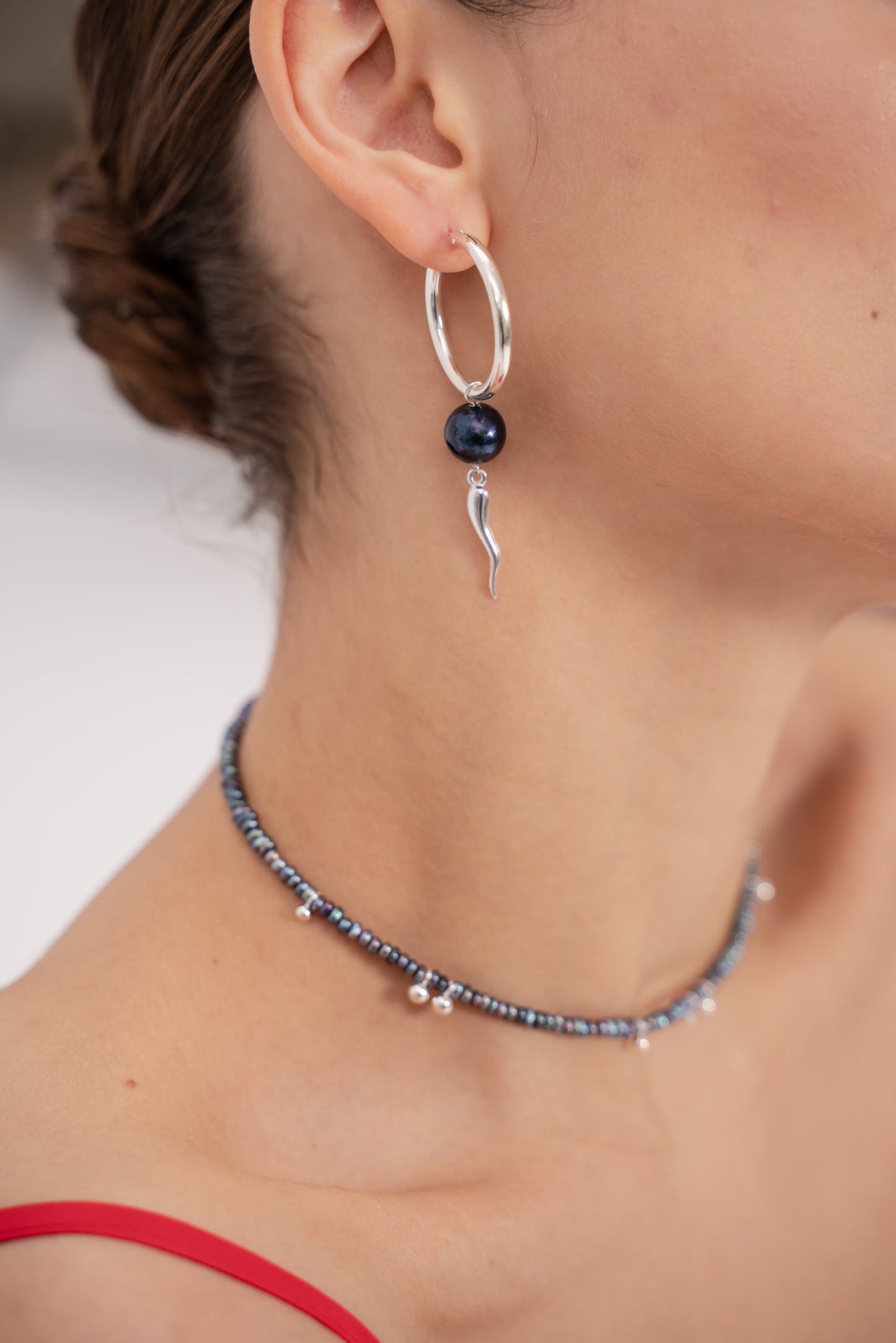 Asymmetric Pepper earrings