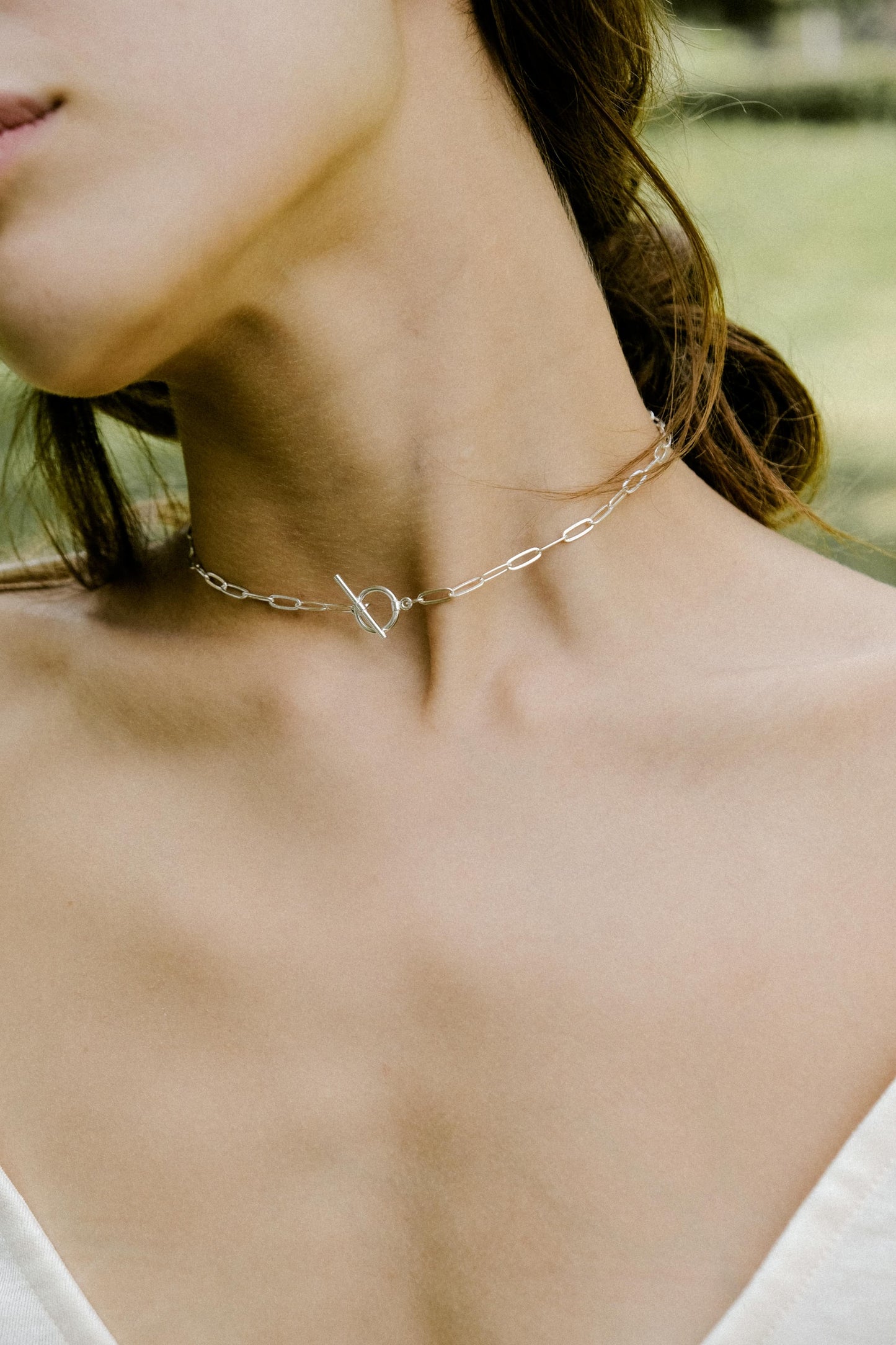 Chain with toggle clasp