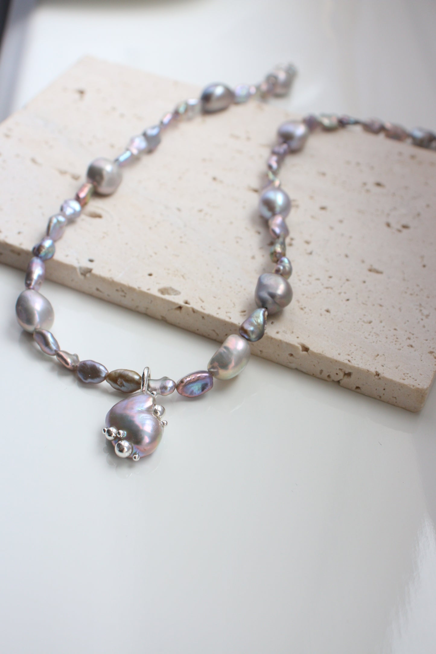 Necklace with removable pendant