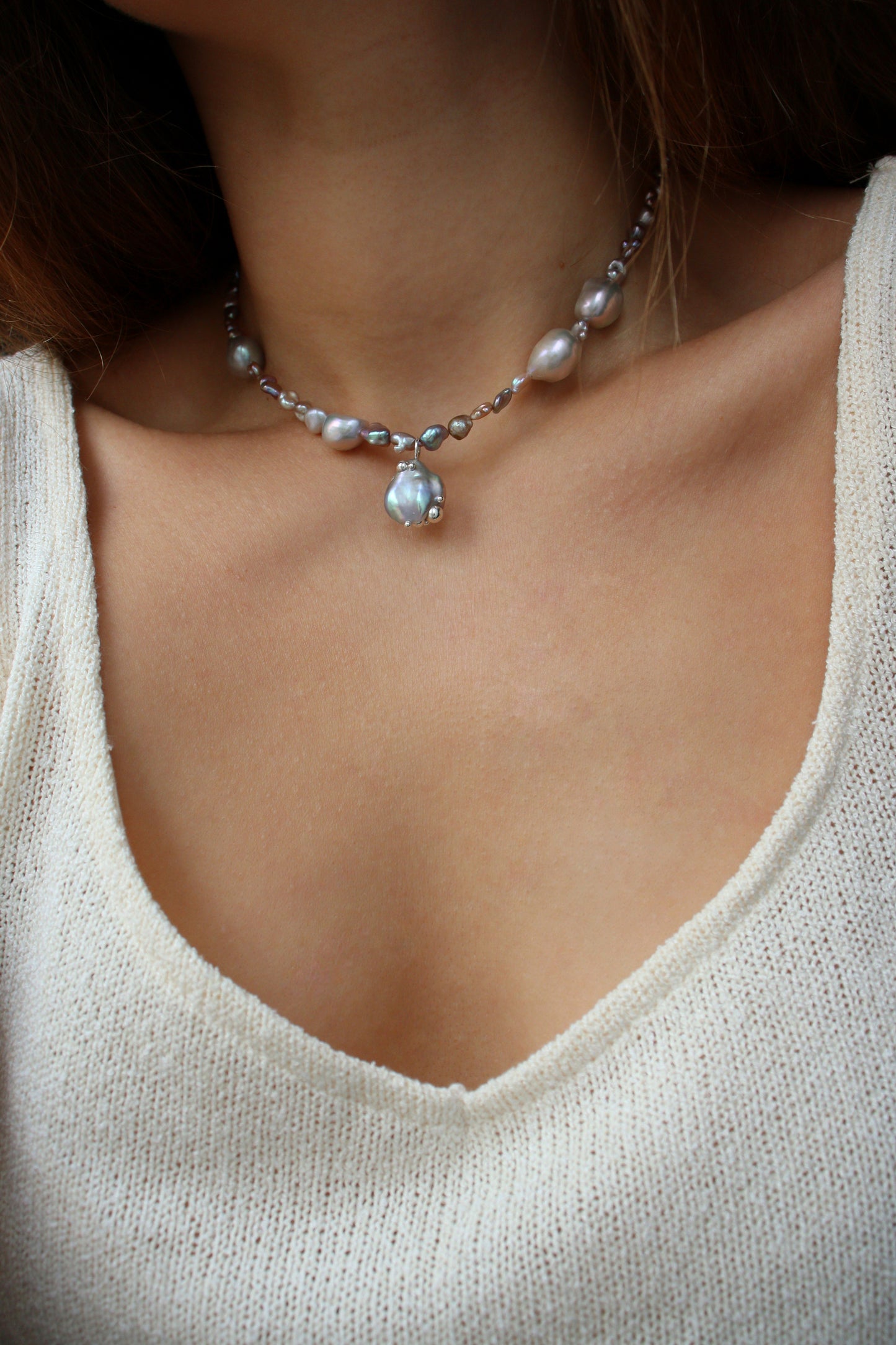 Necklace with removable pendant