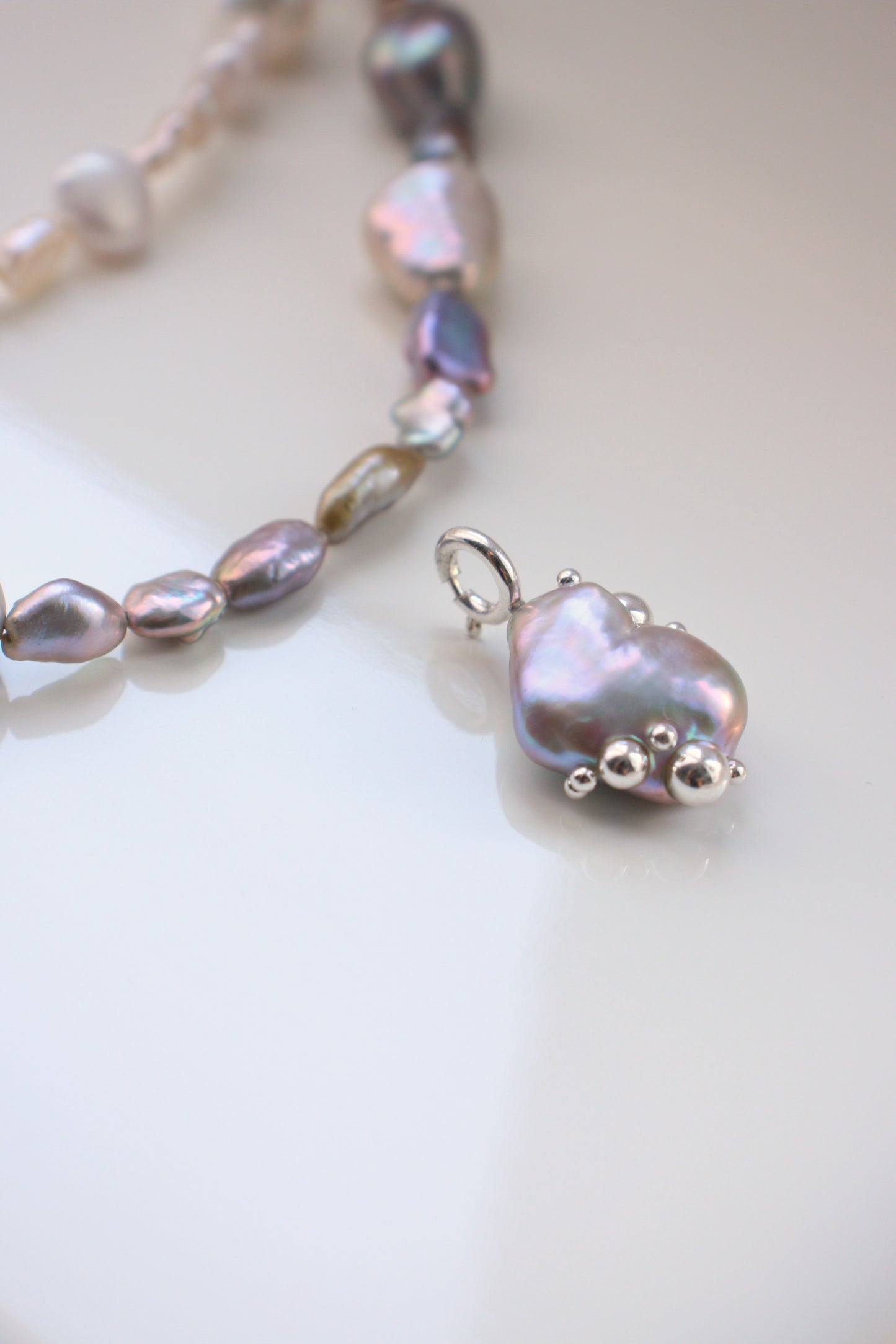 Necklace with removable pendant