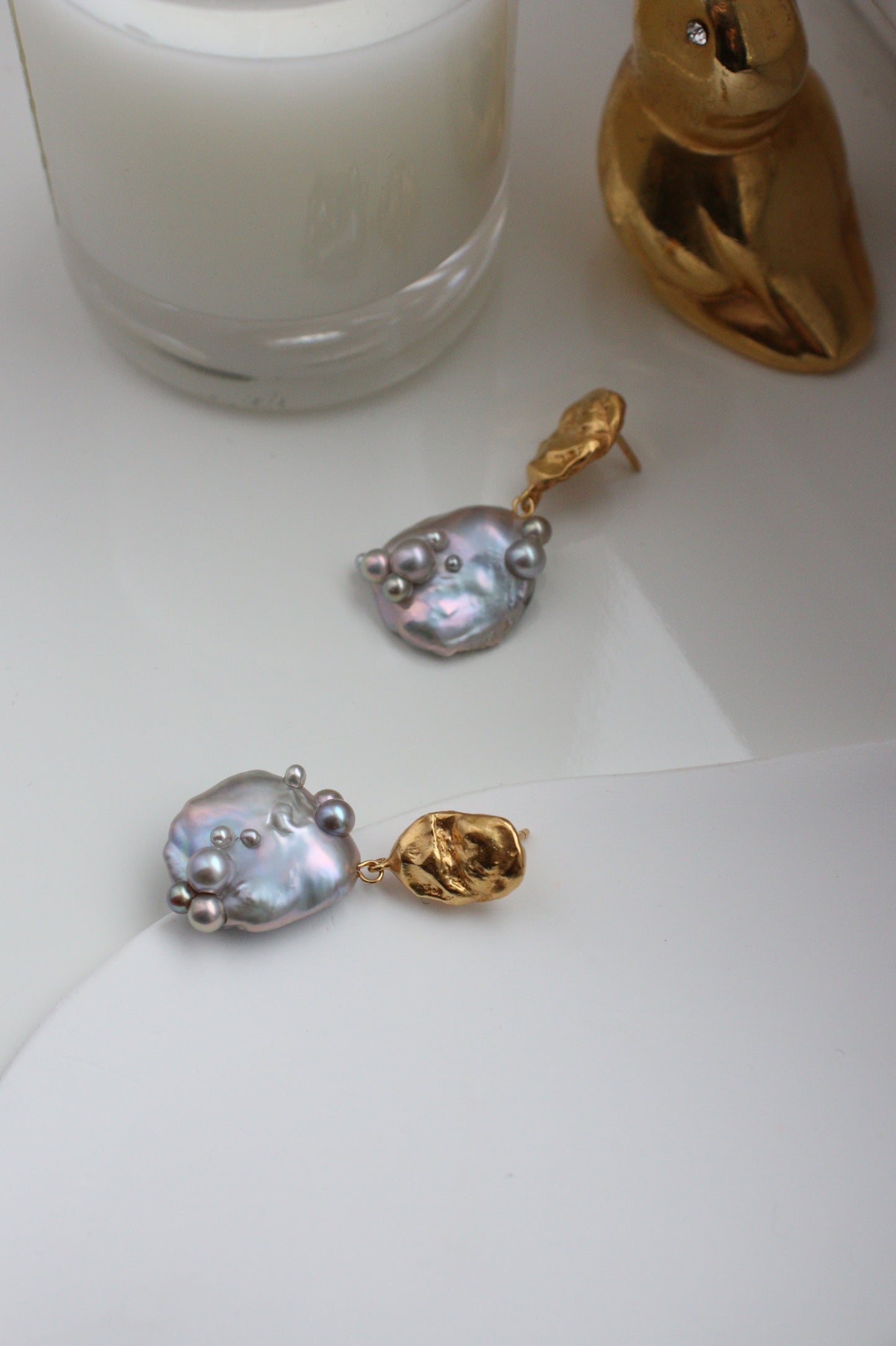 Earrings "Storm Clouds"