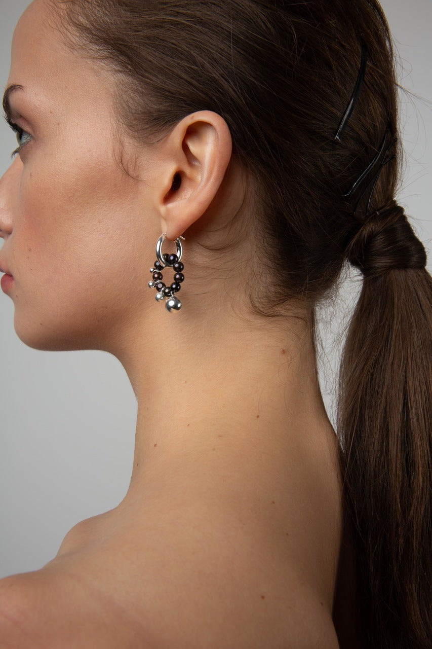 Earrings "Black Swan"