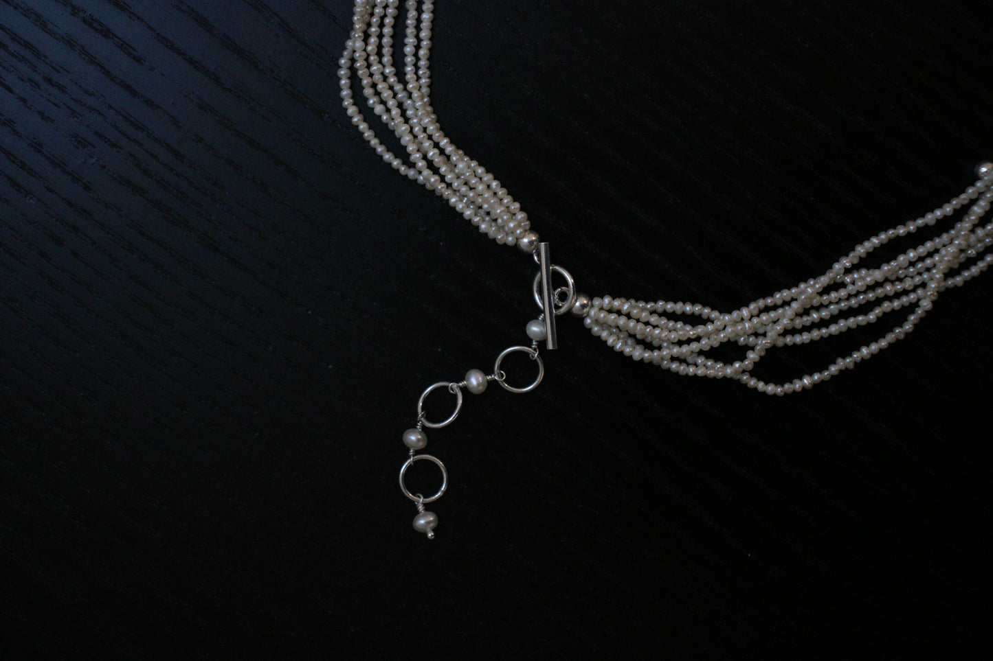 Layered necklace drops