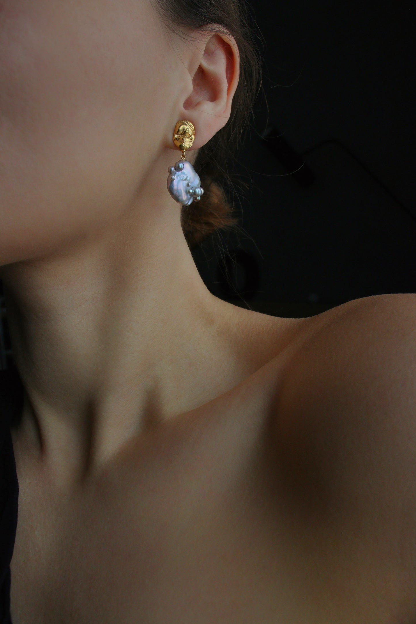 Earrings "Storm Clouds"