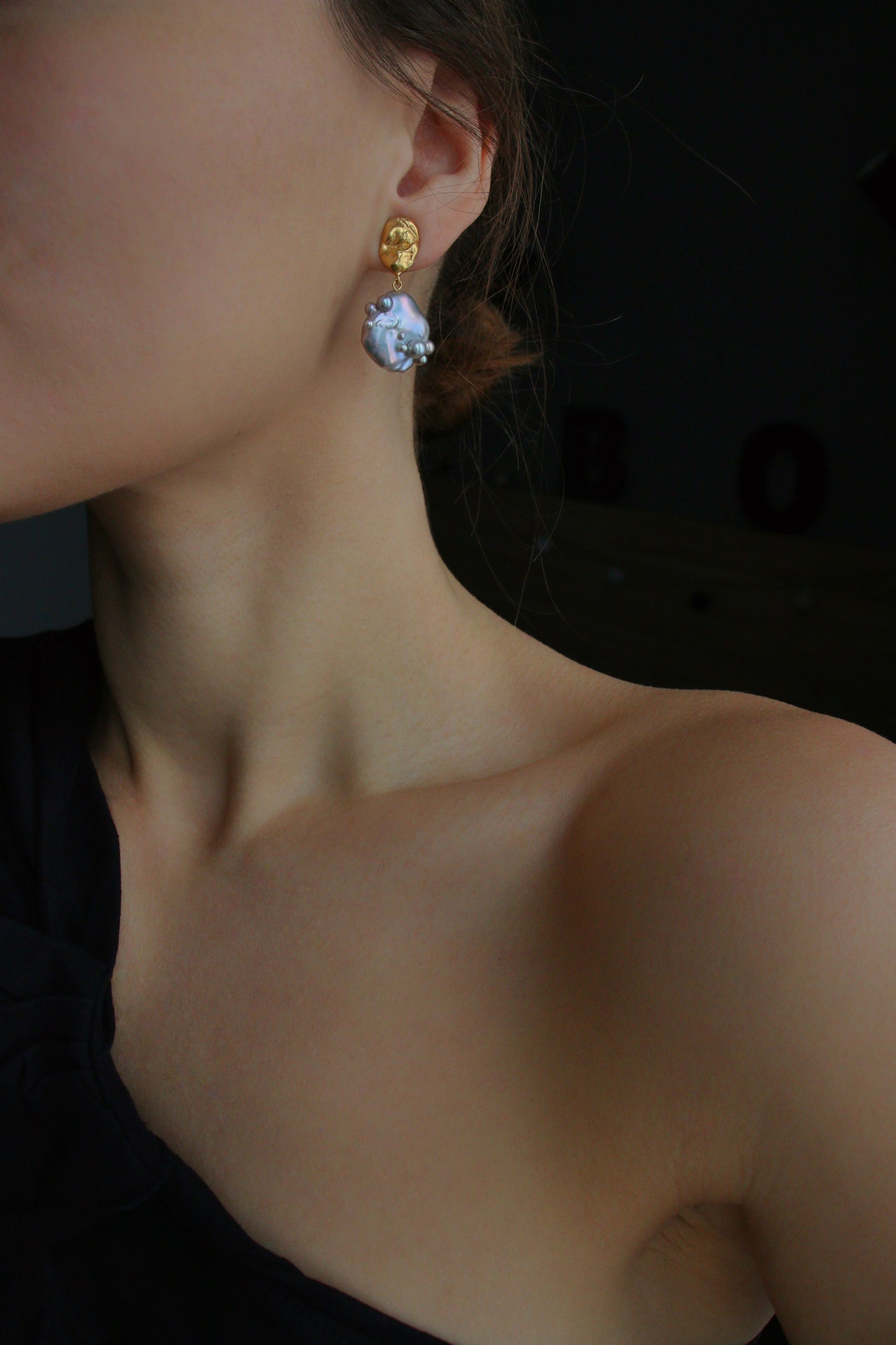 Earrings "Storm Clouds"