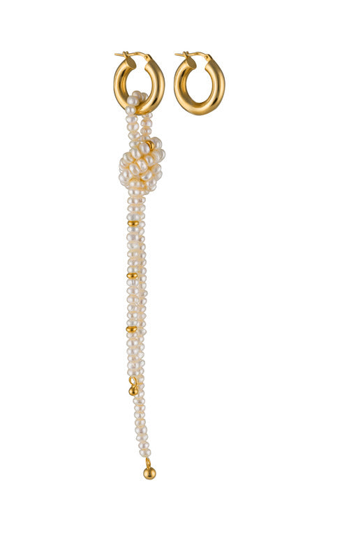Assymetrical earrings "Knot"
