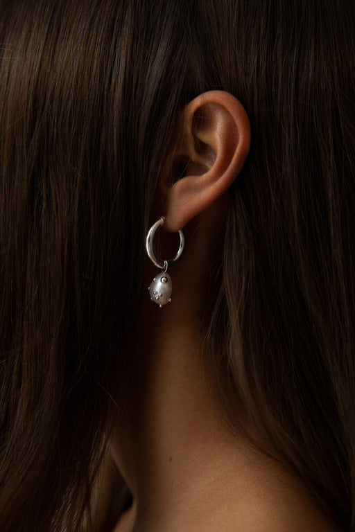 Hoop earrings "Comet" big