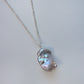 Ланцюжок з бароковою перлиною Silver