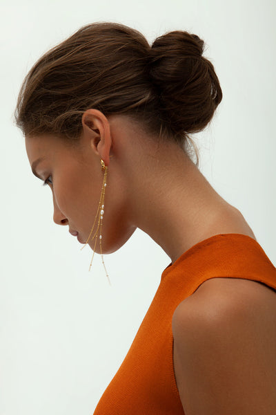 Asymetrical earrings transformers